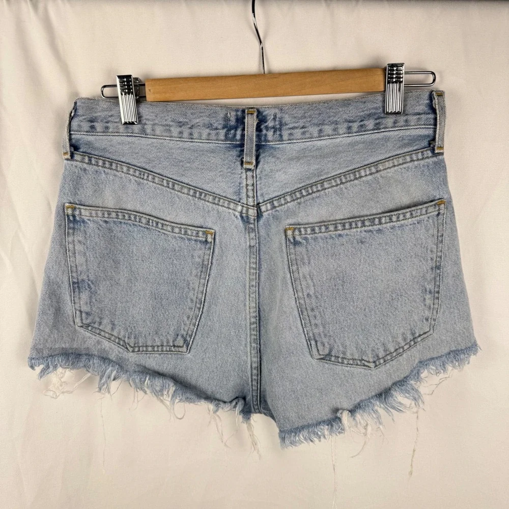 Agolde 90s Jean Cutoff Denim Shorts Light‎ Wash Cheeky 27 Boho Festival Summer